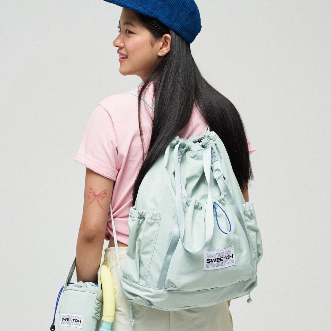 GYM SACK 001 Light Blue