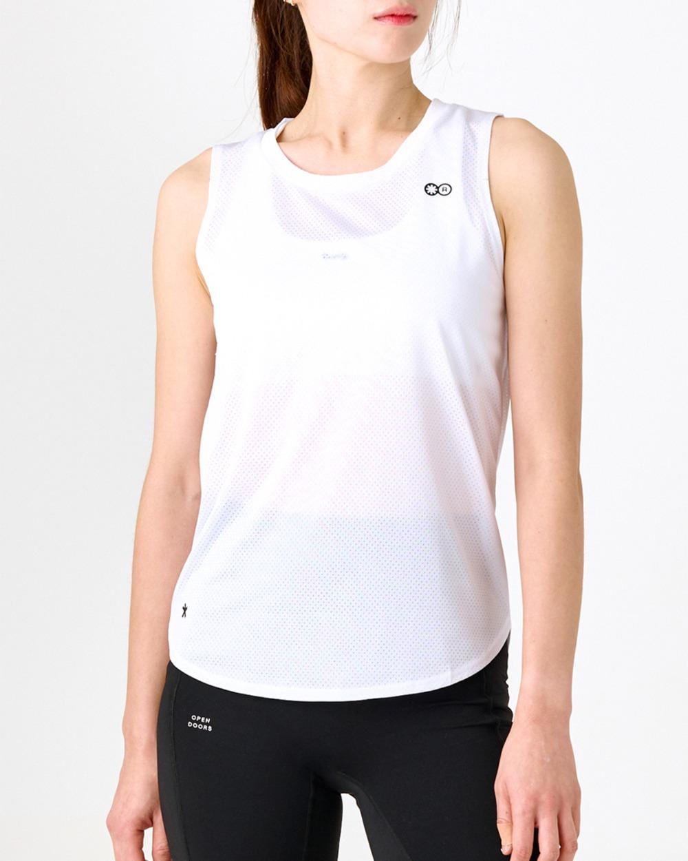 Women`s Mesh Singlet White