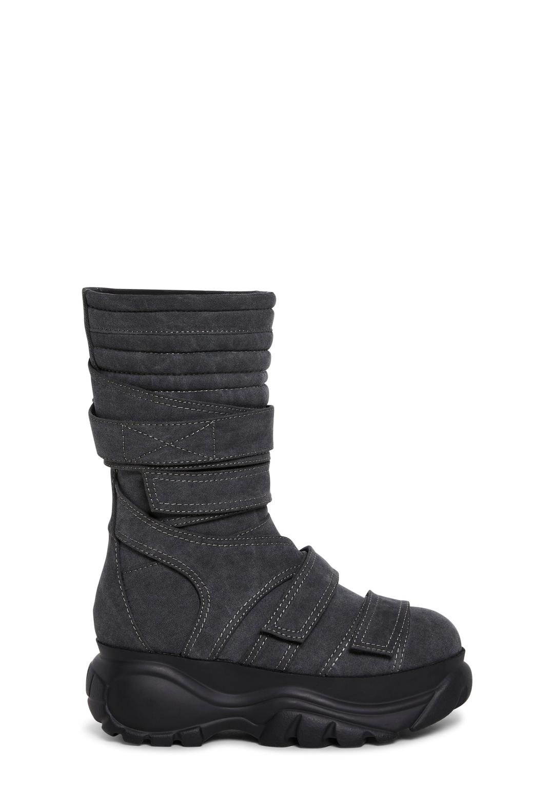 Chord Platform Boots - GRAY / US 5