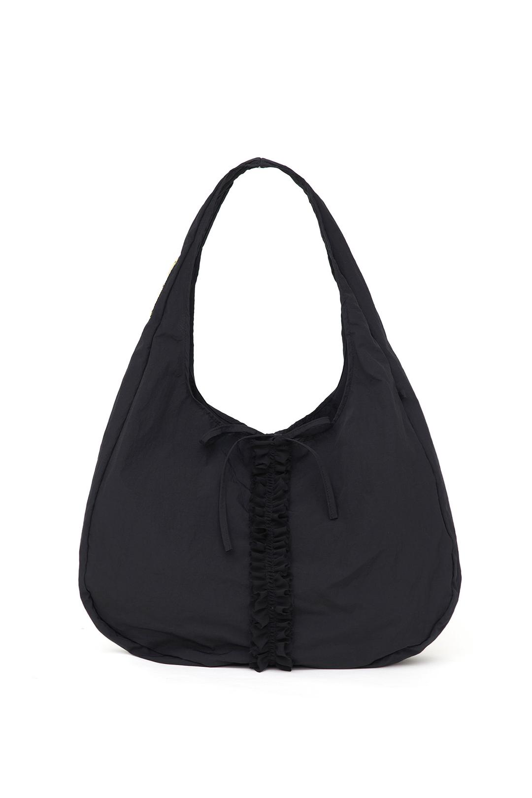 [X MA JOURNÉE] 프릴 호보 백  frill hobo bag (black)