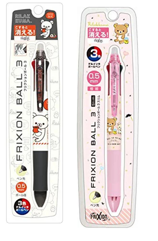 [리락쿠마]리락쿠마 프릭션 3색펜
