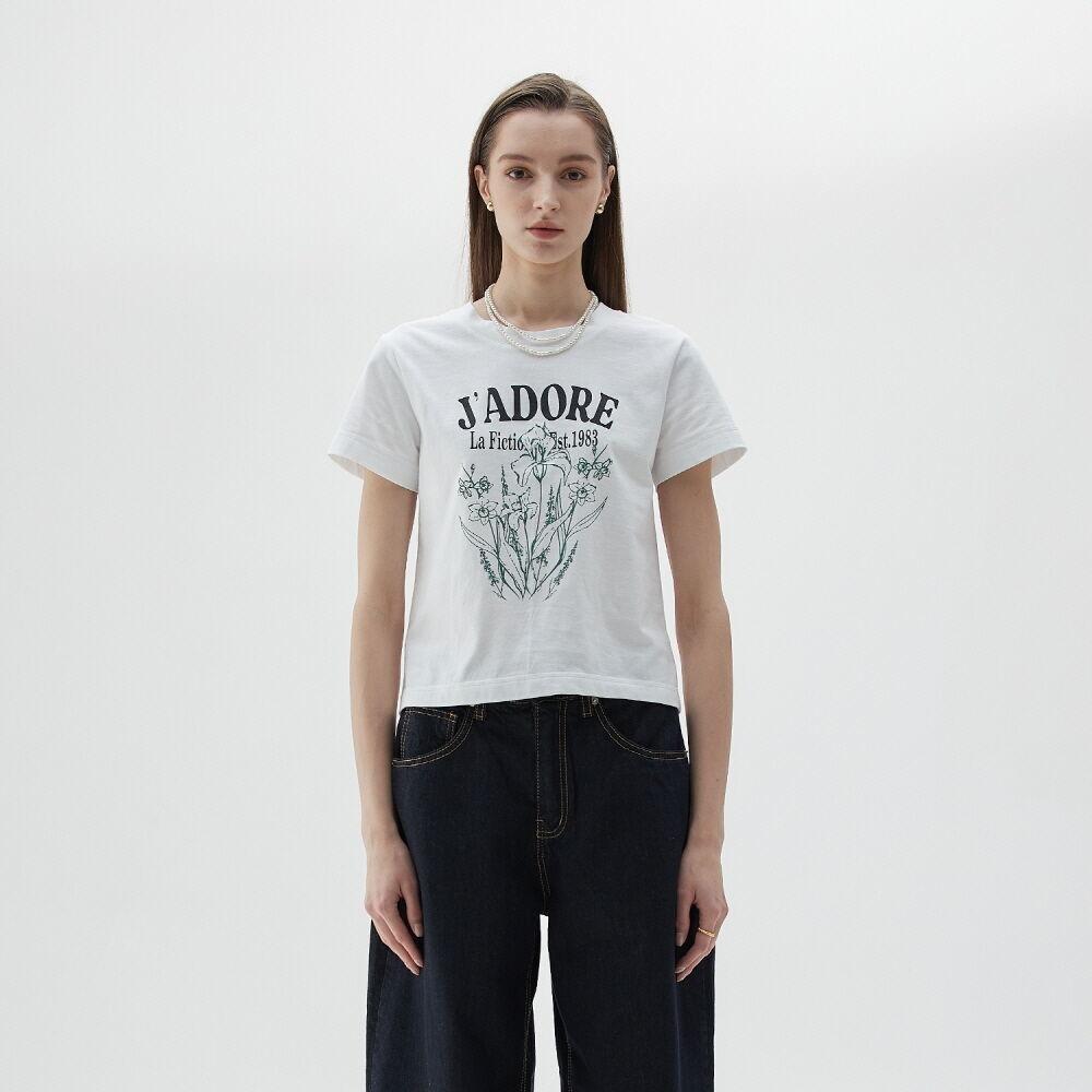 LY FLOWER T-SHIRT(WHITE)