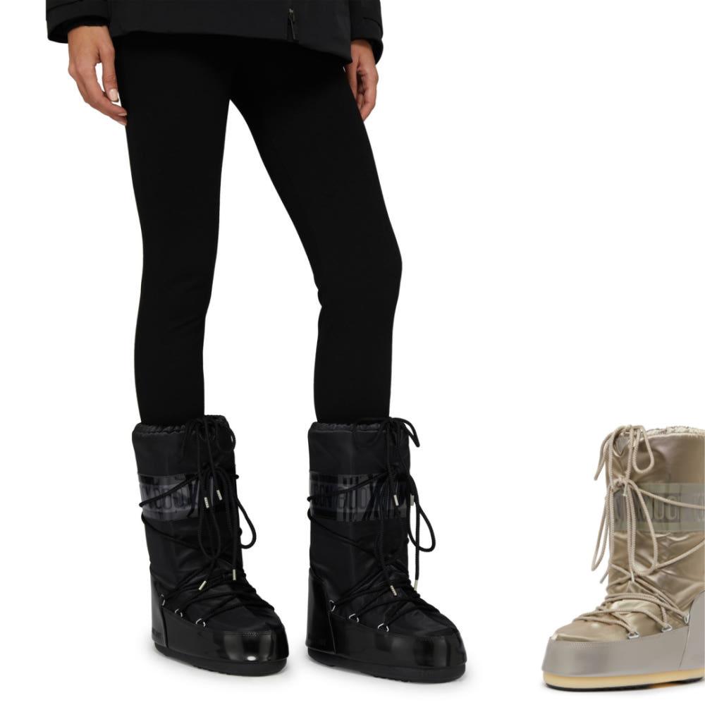 MOON BOOT ICON 문부츠 아이콘 새틴 글랜스 롱 부츠