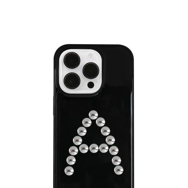 ALPHABET STUD (BLACK)