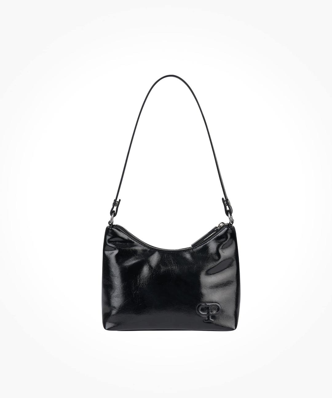 SPARKLING SQUARE HOBO BAG(BLACK PEPPER)