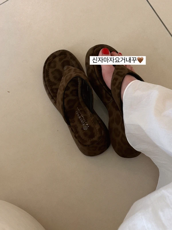 ( 10%할인 ) 레오파드 쪼리