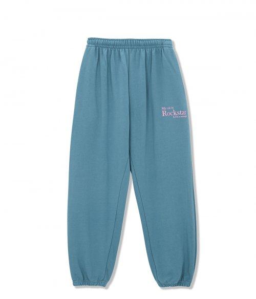 Smile Rockstar Sweatpants (Serenity/Baby pink)