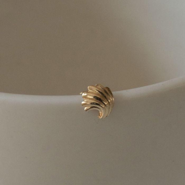 14k shell piercing