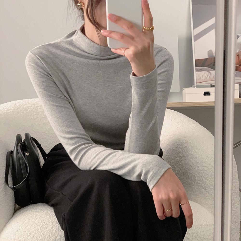 린빌 속기모 반목 폴라 티셔츠