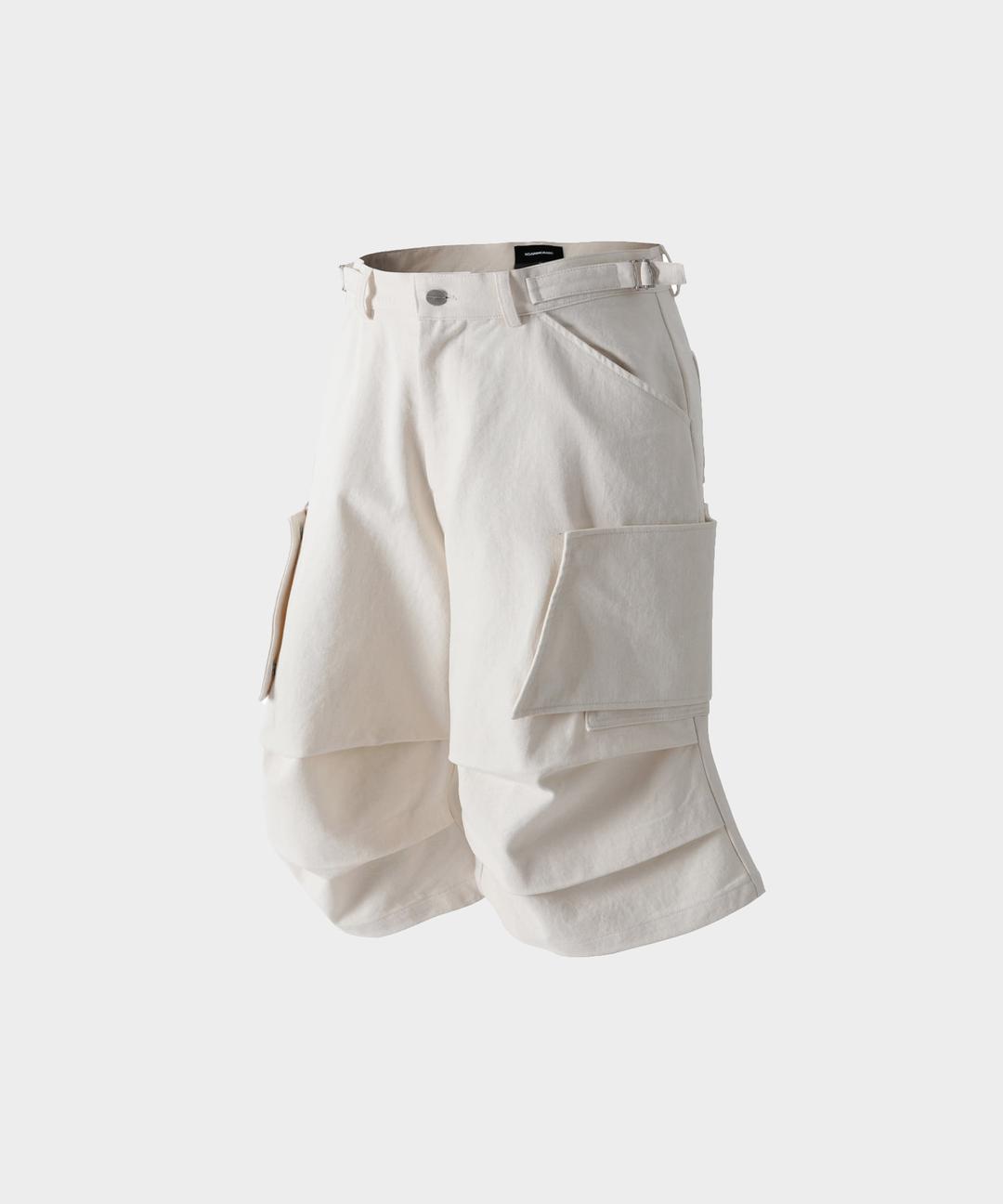 25 PARACHUTE BERMUDA PANTS CREAM