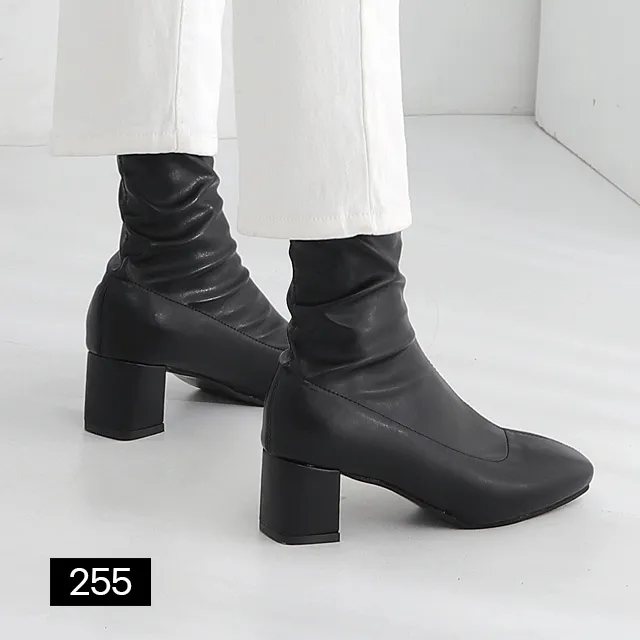 ⚡오늘출발⚡착붙핏💛데일리 심플 쫀쫀 앵클 삭스 부츠 스판 하이힐 미들힐 로우힐 낮은굽 높은굽 가을 봄 여름 겨울 L-9360/9370/9380/9390