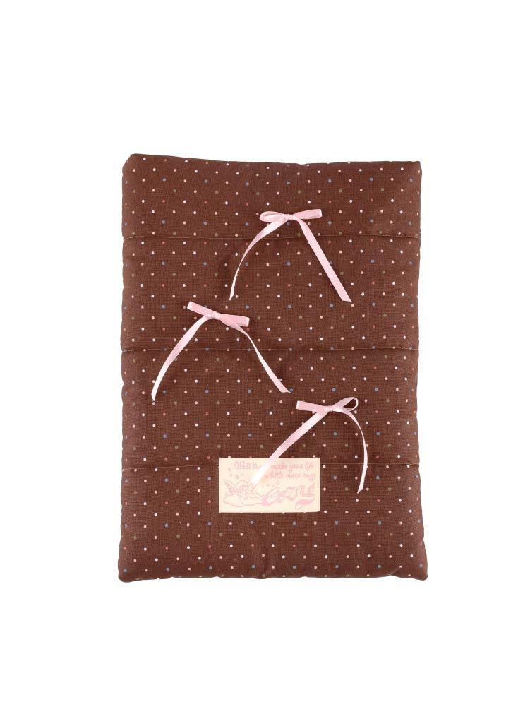 Pillow Notebook Pouch_dot brown