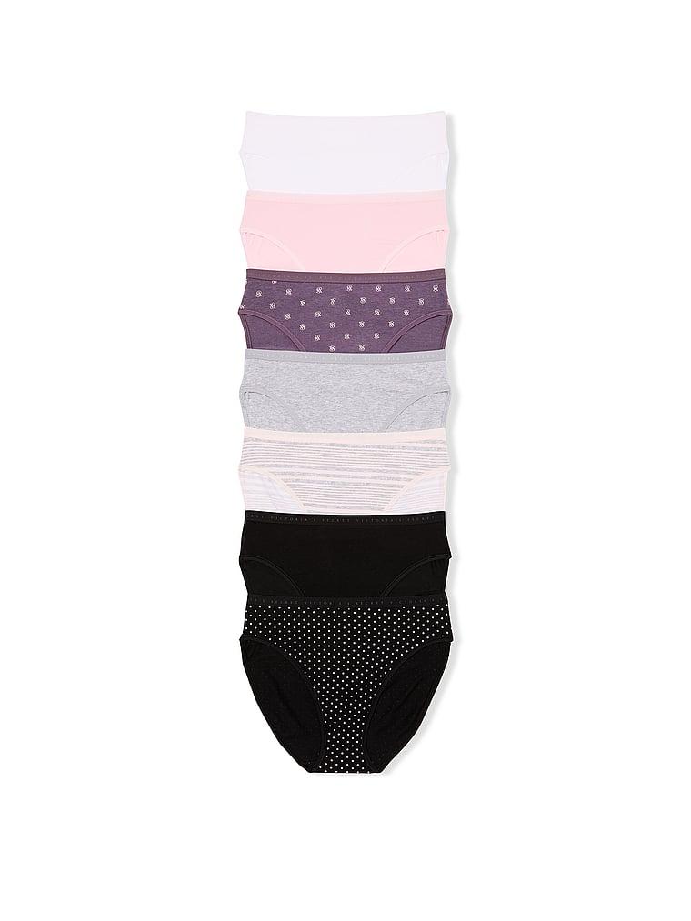 7개 팩 스트레치 코튼 하이레그 브리프 팬티