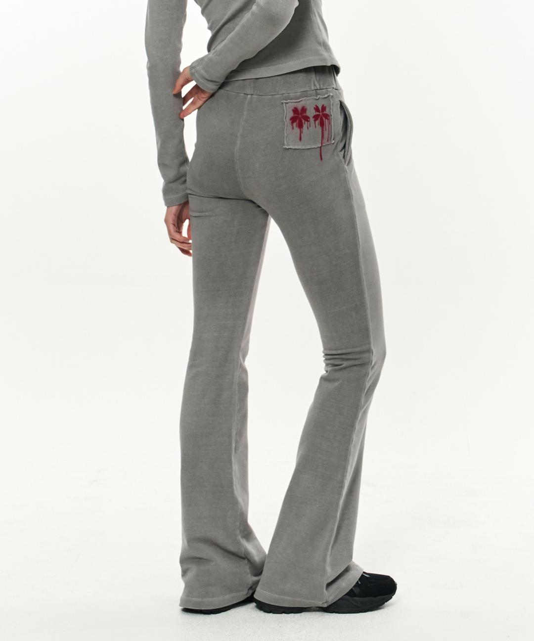 Patch Slim Lounge Pants _ Light Grey