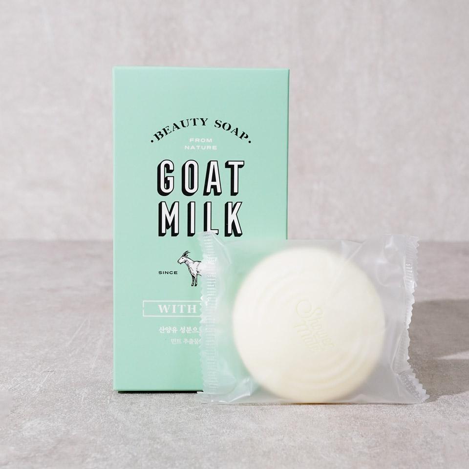 샤워메이트산양유 민트비누  90g x 4입