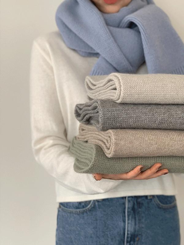 슬로우앤드 [겨울필수!] #SLOWMADE. 윈터즈 폭닥 도톰머플러 (#니트목도리) - 5 color