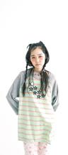 3차★[F.E.E.S] rainbow raglan t-shirt (mint)