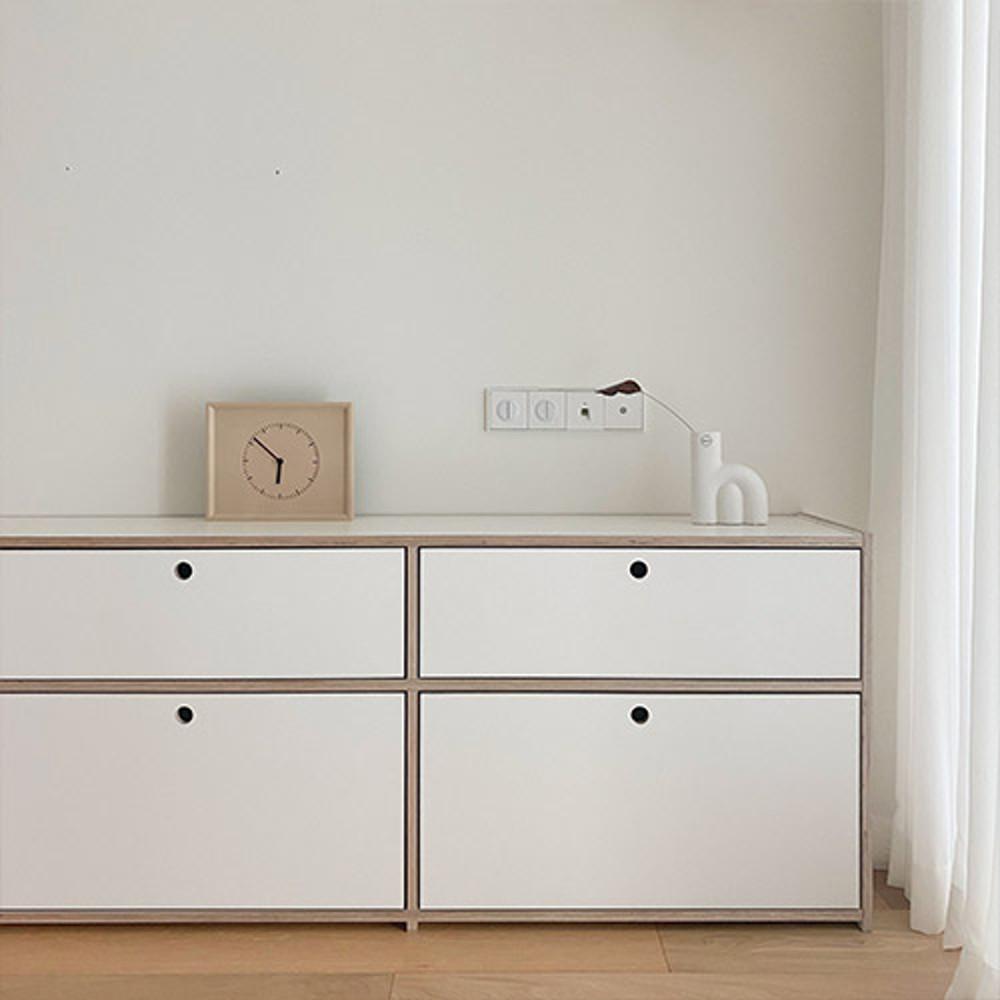 JD홈드레싱 2x2 유아 어린이 거실 드레스룸 화이트 서랍장