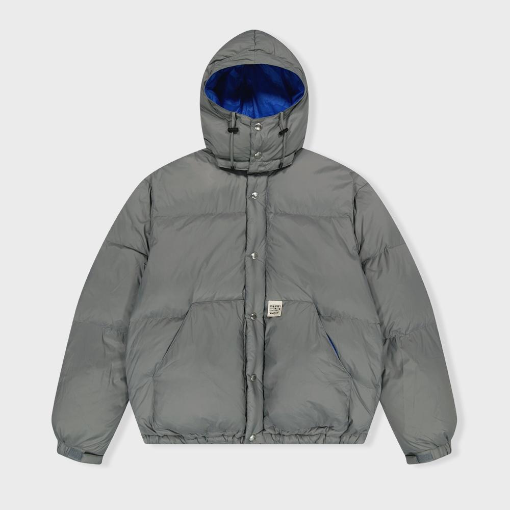 Hooded Down Jacket Grey