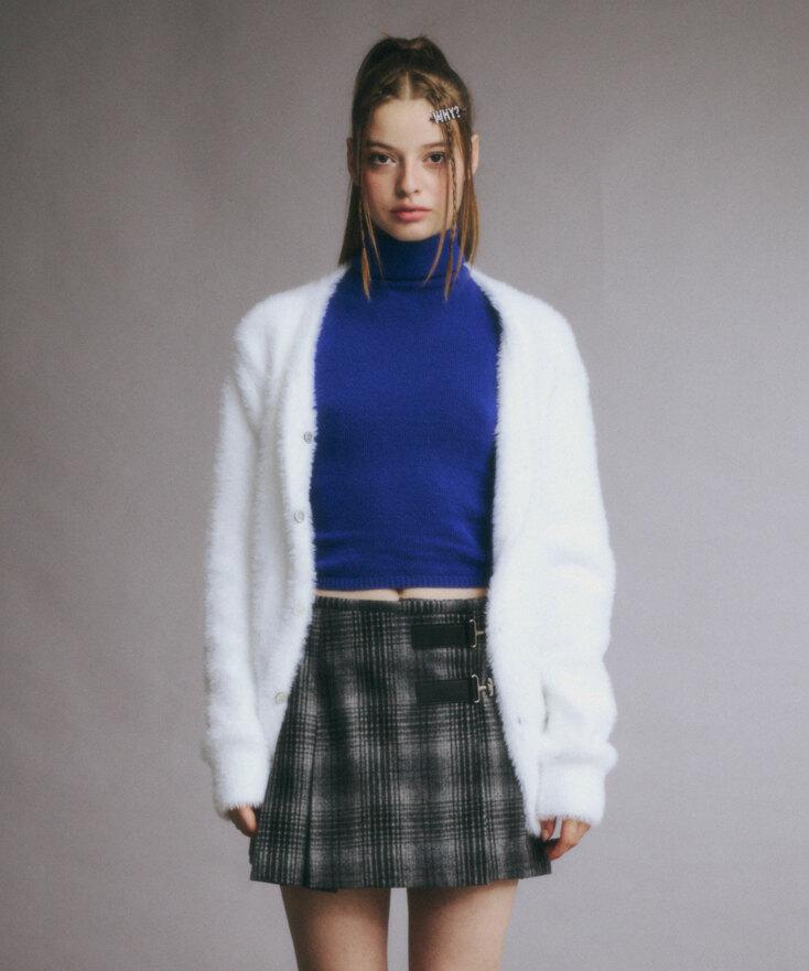 oversized soft cardigan - white