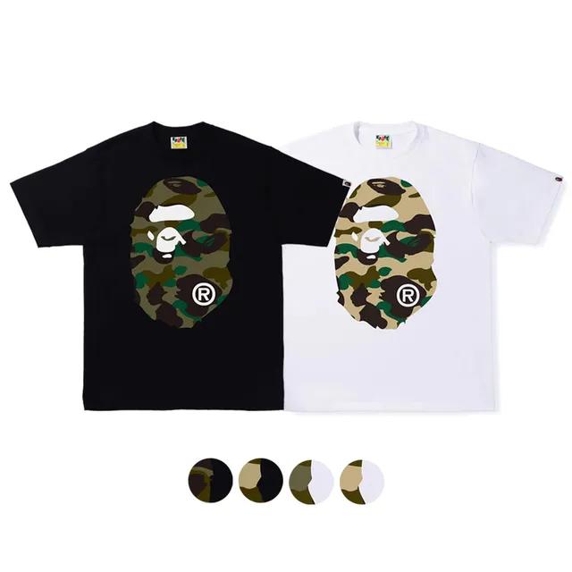 [깜짝 6% 쿠폰]SS23 베이프 퍼스트 카모 빅 에이프헤드 반팔티 BIG APE 1J30110011