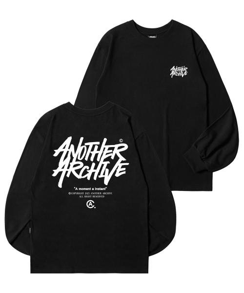 컬러블 그래피티 로고 롱슬리브_블랙