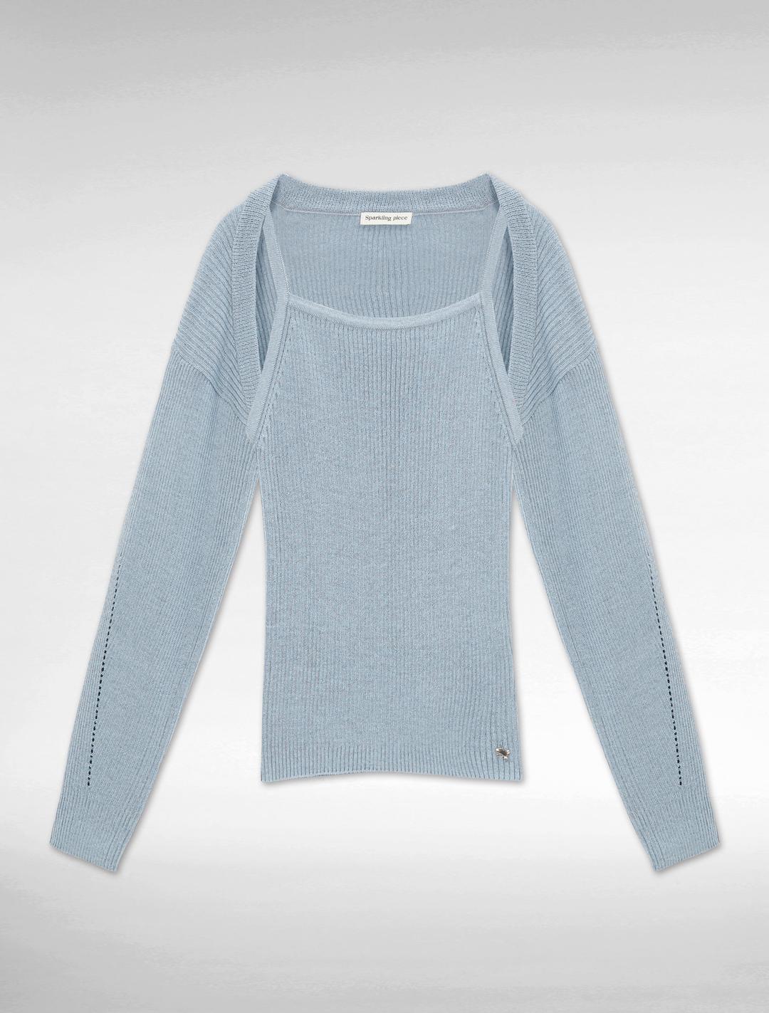 BOLERO KNIT SET-PALE BLUE