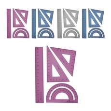 블루마토 15cm 자 삼각자 각도기 4종 세트 RSA001