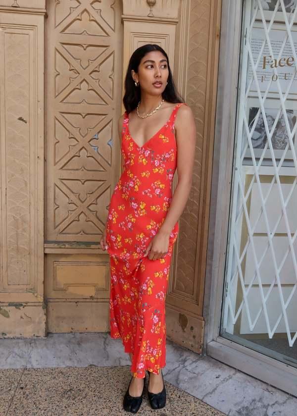RUMORED Sunnyside Midi Dress on Garmentory