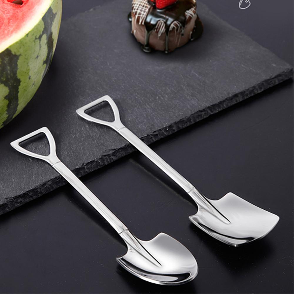 삽 모양 스텐 티스푼 커피 감성 카페 디저트스푼