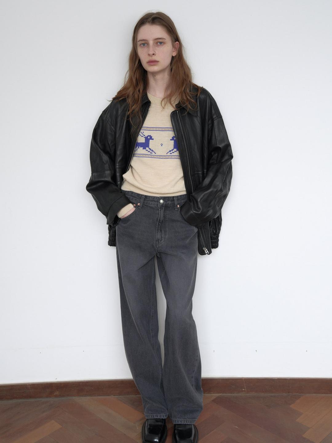 Women Straight Fit Denim Pants - Ash