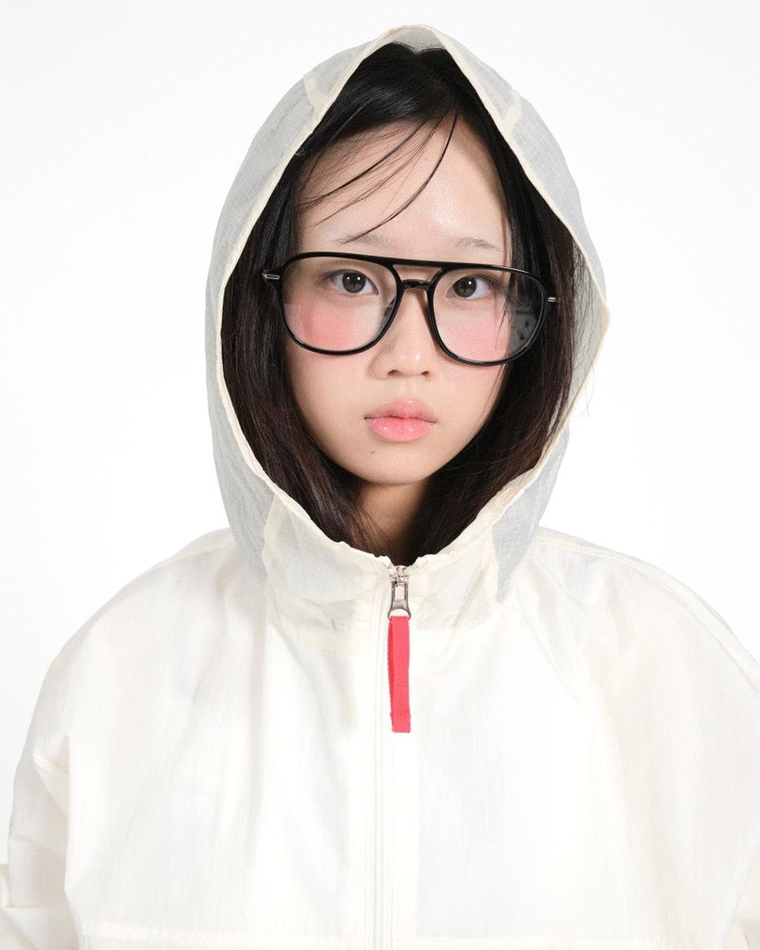 hooded mix wind jacket (cream)