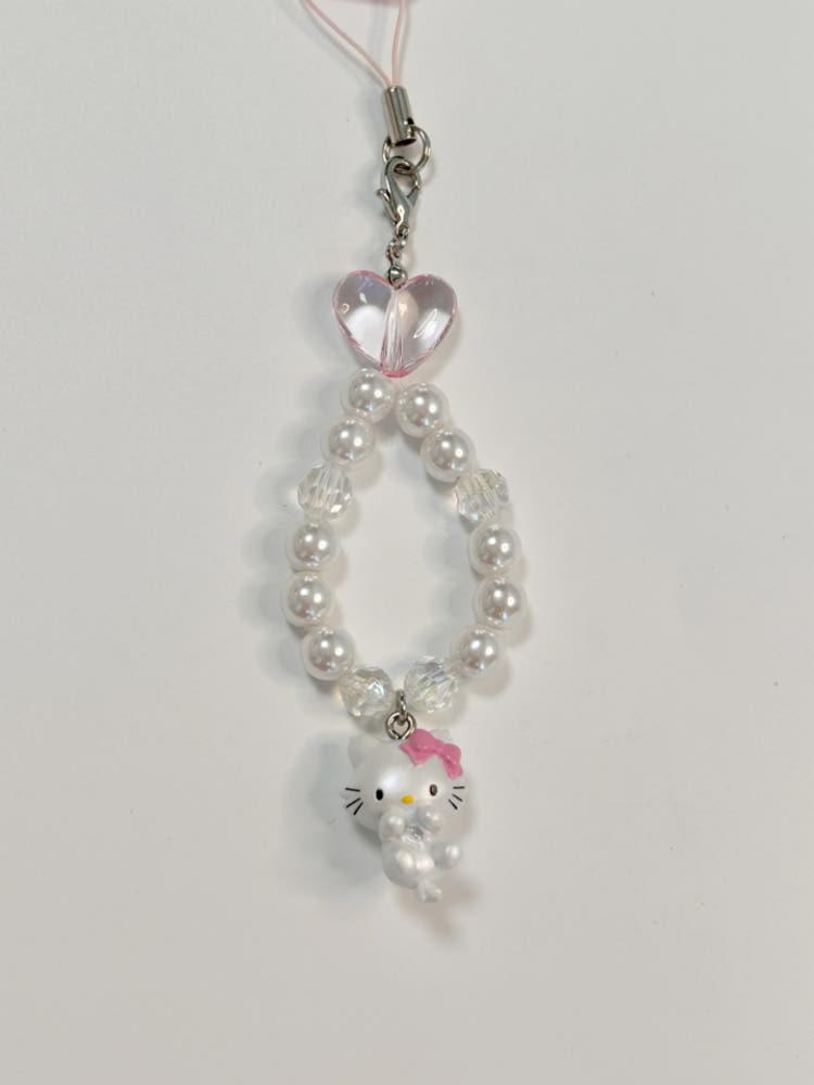 [러버클럽]  챠미 키티 스트랩 비즈스트랩