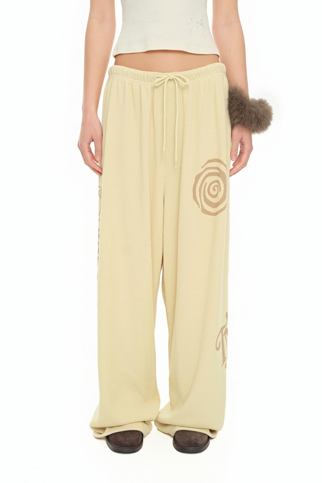 SUN DISC 02 WAFFLE PANTS (BUTTER)