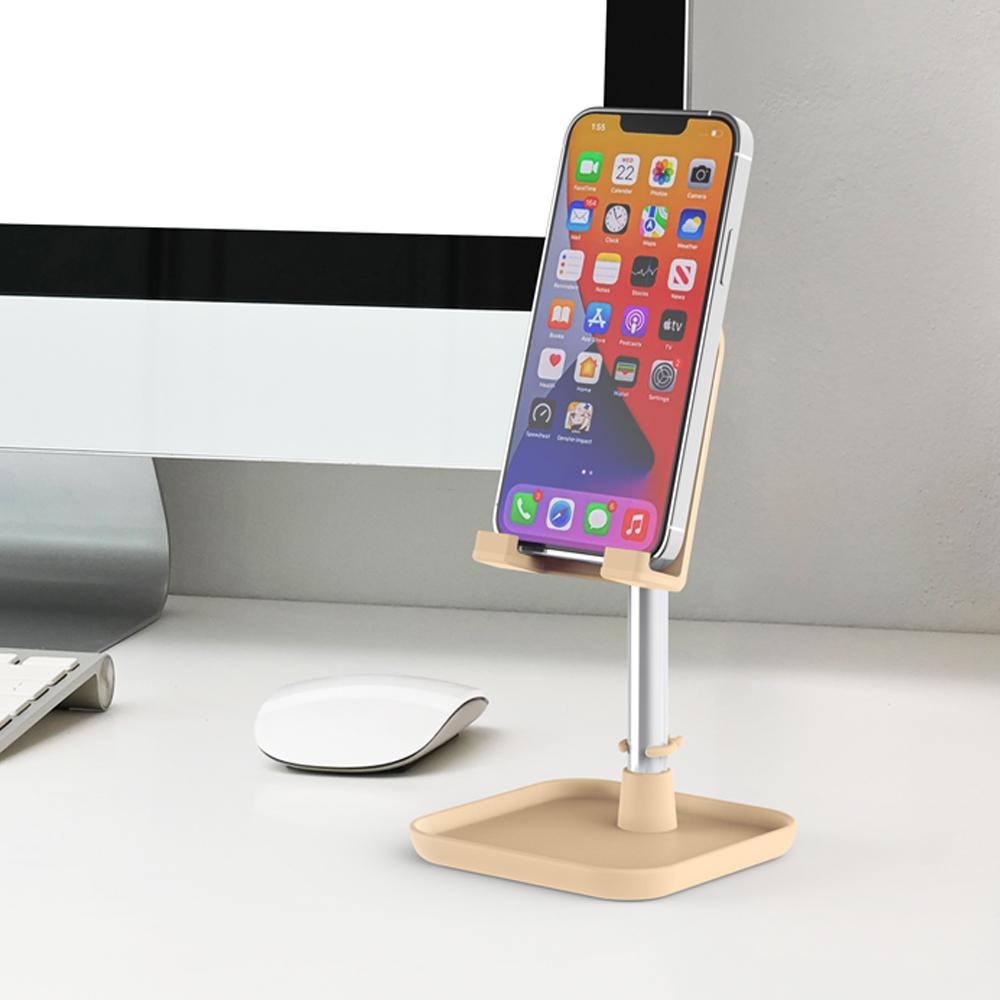 인스타감성 핸드폰 태플릿 높이조절 태블릿 패드 거치대 (베이지 / 올리브)