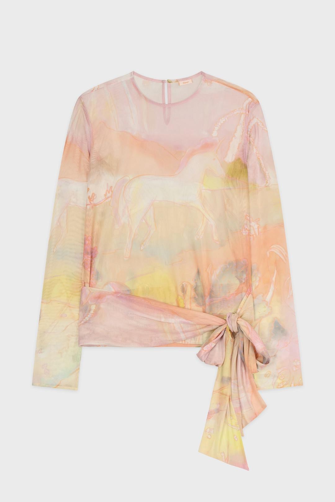 SN Horse Tie Long Sleeve (Pink)