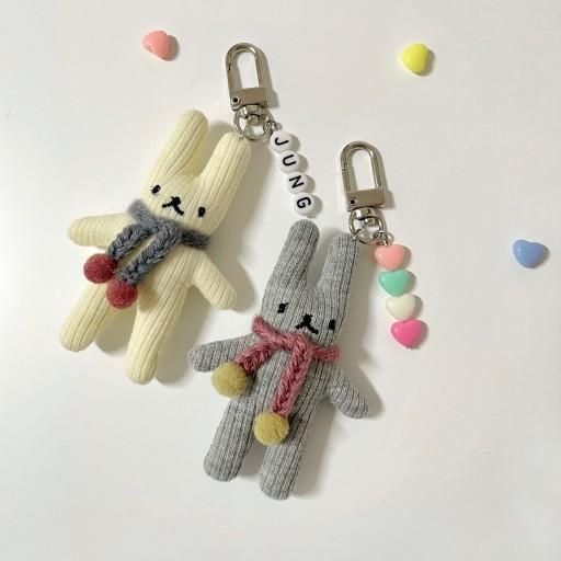 [이니셜] 토끼 애착인형 키링🐰