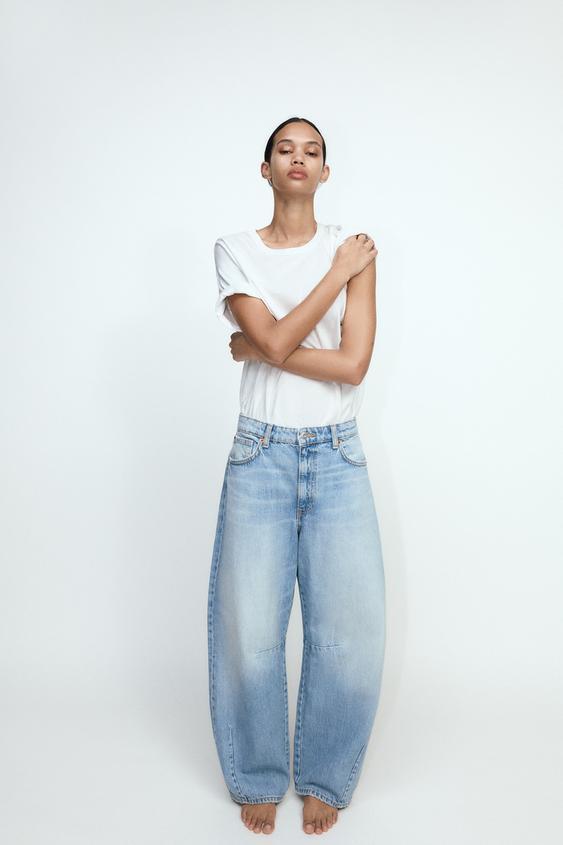 JEANS TRF BAGGY BALLOON 미드라이즈