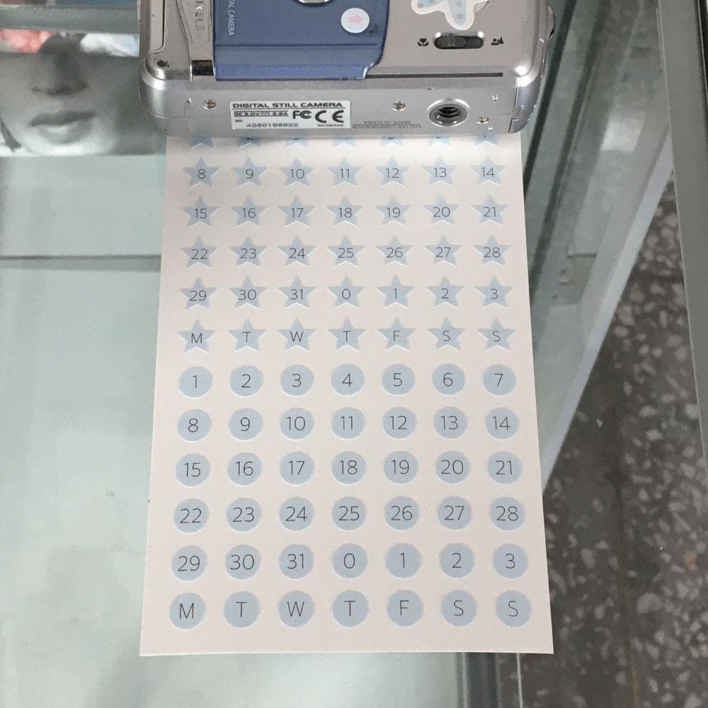 star numbering sticker (2type)