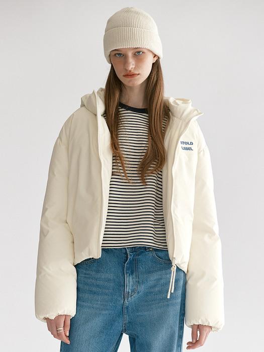 CROP PUFFER DOWN_CREAM [U2W0F801/14]