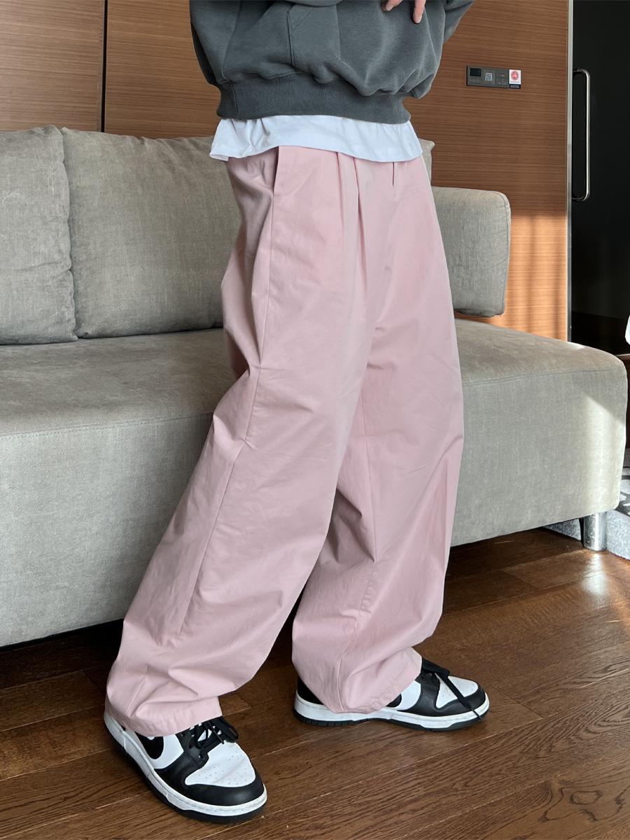 [UNISEX] Pastel Tuck Banding Pants