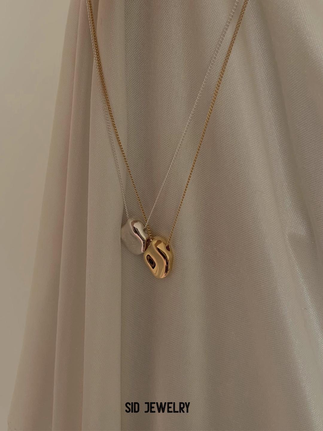 [SILVER925] Pebble necklace