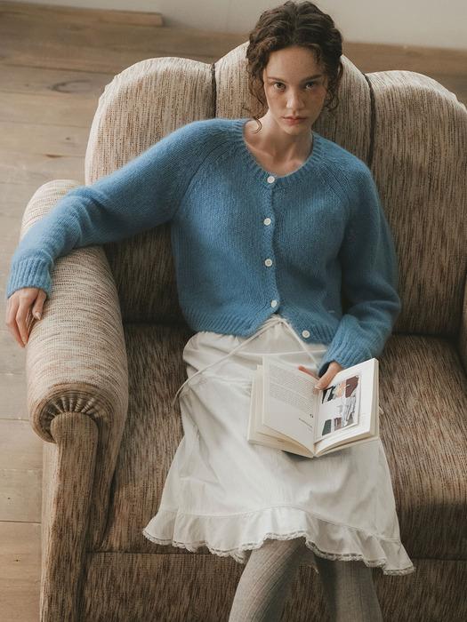 SWEET  MOHAIR CARDIGAN[BLUE] /  4COLOR
