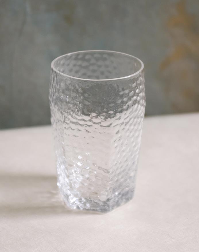 Hexagon Glass Cup