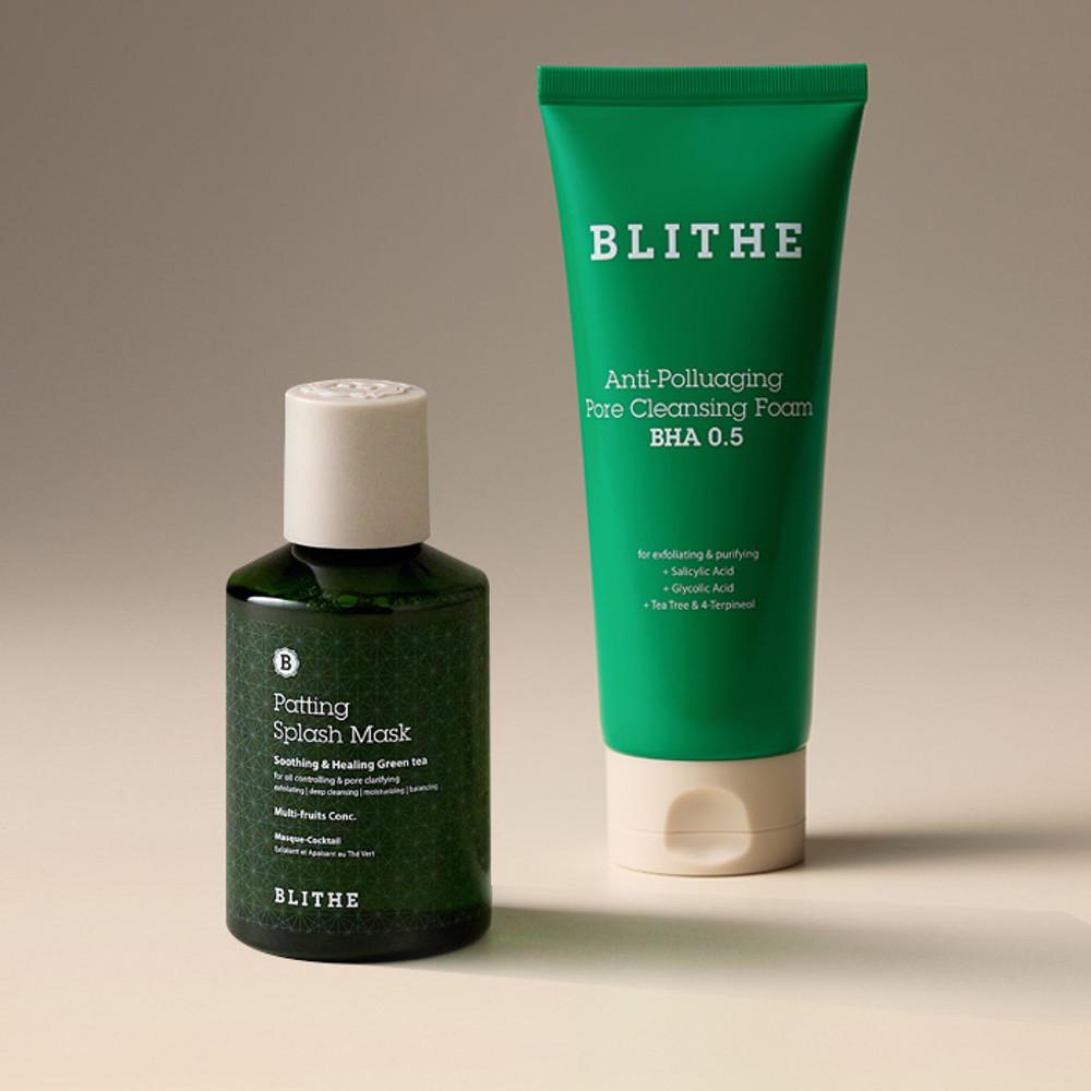 [블라이드]트러블 순삭세트 세수팩 150ml+순삭클렌징폼