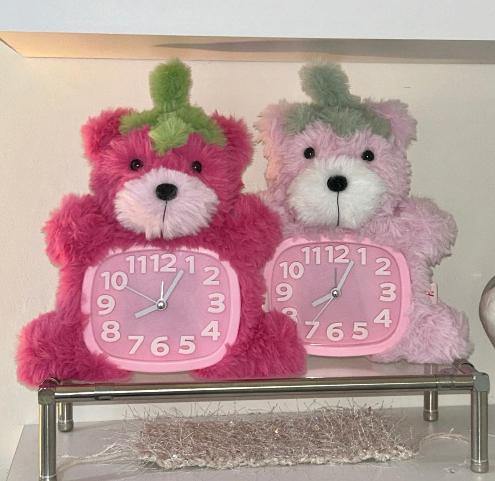 Strawberry Bear table clock
