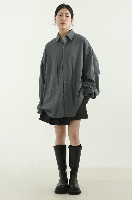 oversize clear paper shirt (unisex)