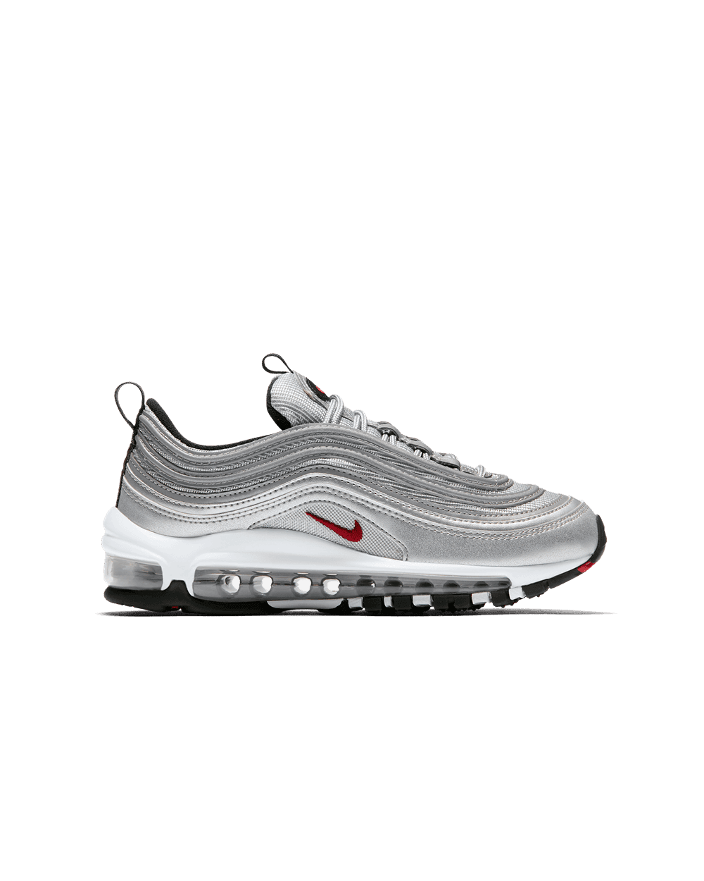 NIKE AIR MAX 97 (GS) [MTLC SILVER/VARSITY RED-WHITE/918890-001]