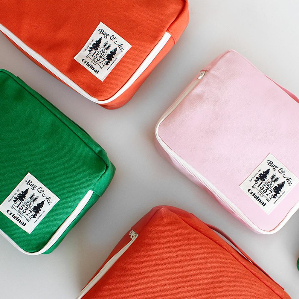 1537 컬러 트래블 파우치 (3종-M,L)  캐리어 정리백 여행용 압축 파우치 생활방수 