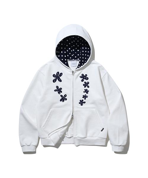 코랄 리프 후드 집업 (화이트)